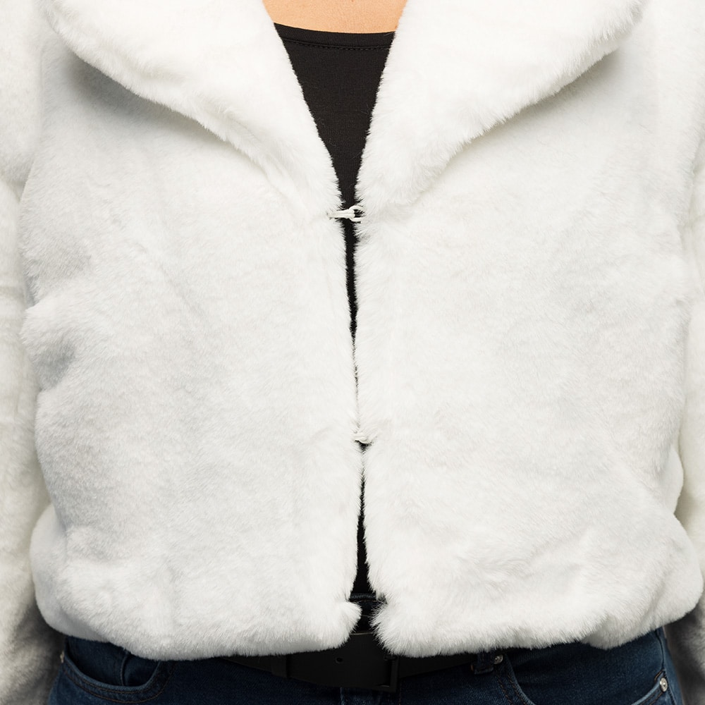 Jasje fluffy rave wit M/ L Jasje fluffy rave wit M/ L