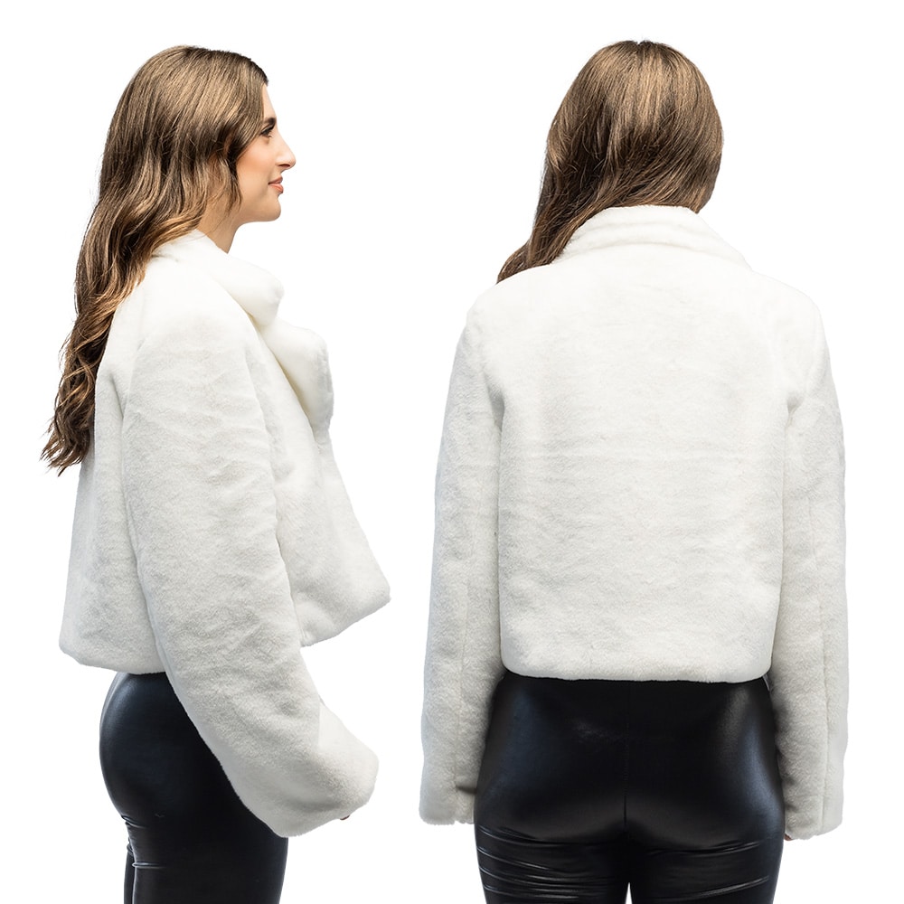 Jasje fluffy rave wit M/ L Jasje fluffy rave wit M/ L