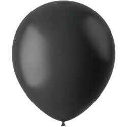 Gemar ballonnen Midnight Black Mat 33 cm - 100 stuks Gemar ballonnen Midnight Black Mat 33 cm - 100 stuks
