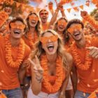 Harten bril oranje - 1 stuks Harten bril oranje - 1 stuks