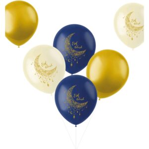 Ballonnen Eid Mubarak 33cm - 6 stuks