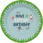 Papieren borden - fantastic football - 23 cm - 8 stuks. Papieren borden - fantastic football - 23 cm - 8 stuks.