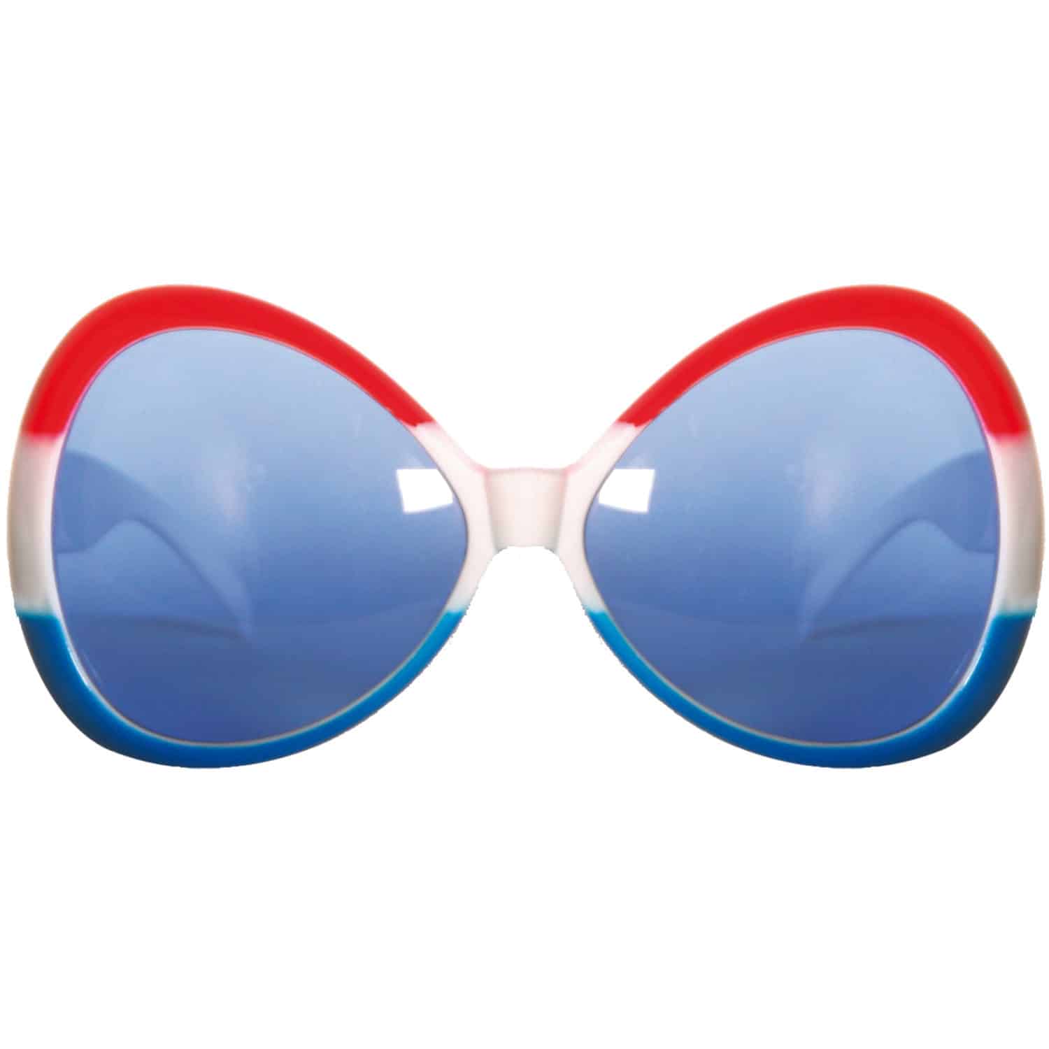 Rood Wit Blauwe Bril 17,5 x 9 cm Rood Wit Blauwe Bril 17,5 x 9 cm