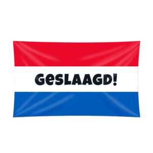 XXL Flag - Geslaagd rwb