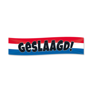XXL Flag banner - Geslaagd rwb