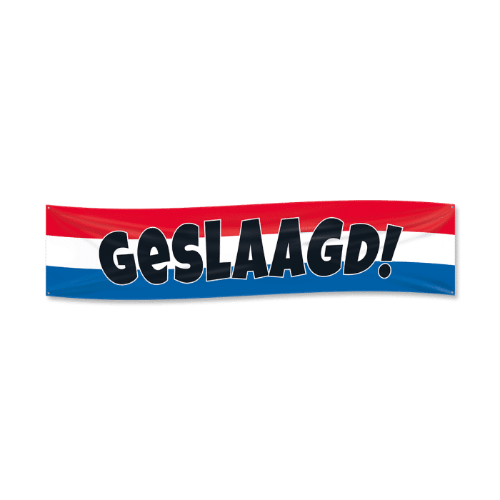 XXL Flag banner - Geslaagd rwb XXL Flag banner - Geslaagd rwb