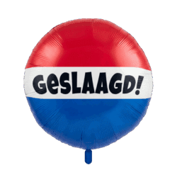 Folieballon Geslaagd rwb - 74 cm Folieballon Geslaagd rwb - 74 cm