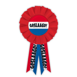 Party rozet - Geslaagd rwb