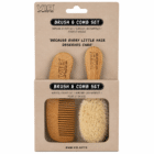 Cadeauset met Houten Kam en Borstel met Wol Cadeauset met Houten Kam en Borstel met Wol