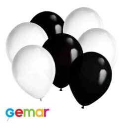 Latex ballonnen Zwart en Wit (Ook geschikt voor Helium) (30 stuks) Latex ballonnen Zwart en Wit (Ook geschikt voor Helium) (30 stuks)