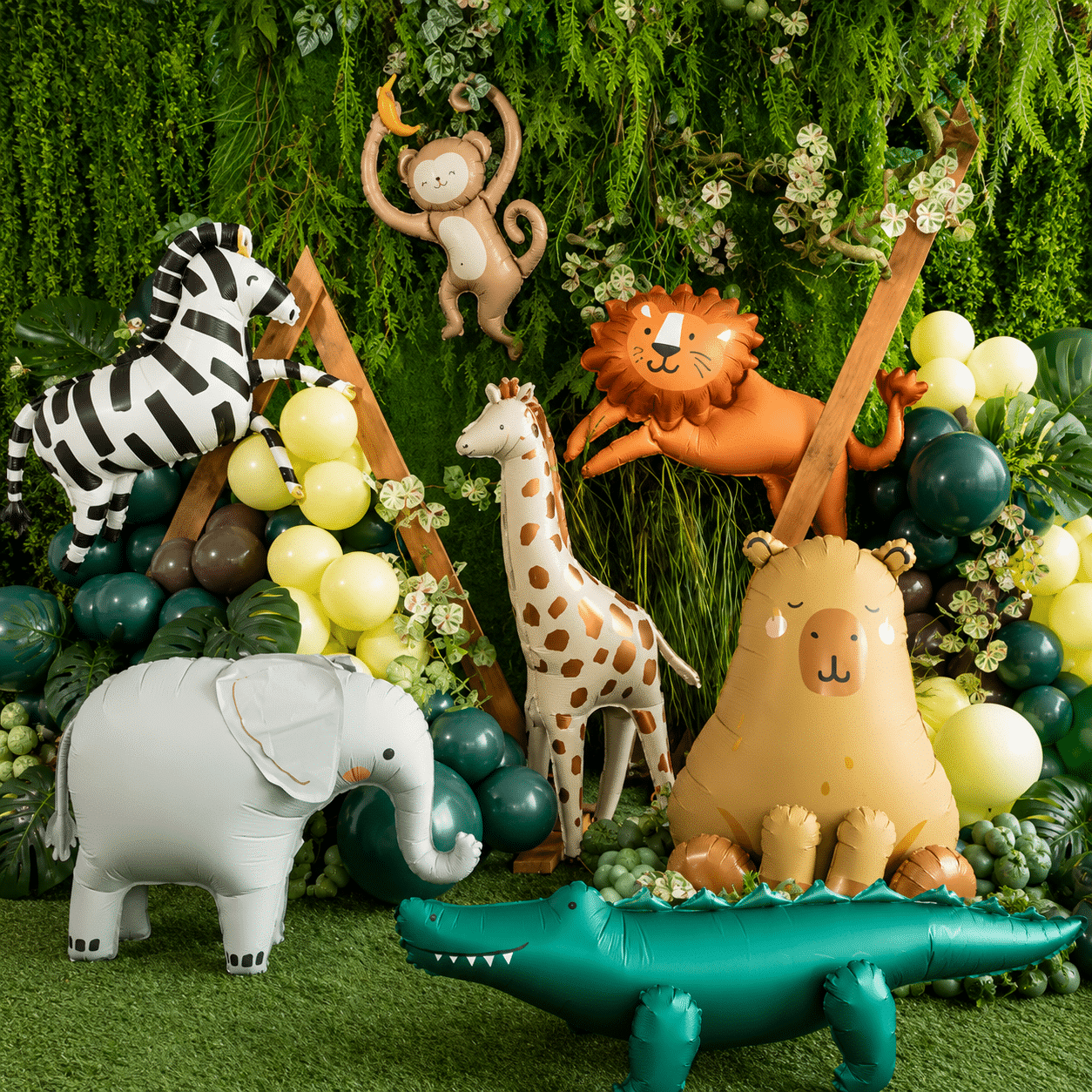 Staande folieballon giraffe 114 cm - 1 stuks Staande folieballon giraffe 114 cm - 1 stuks