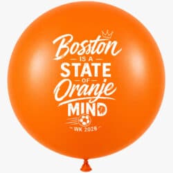 Boston is a State of Oranje Mind 3ft latex ballon – oranje heliumballon WK 2026