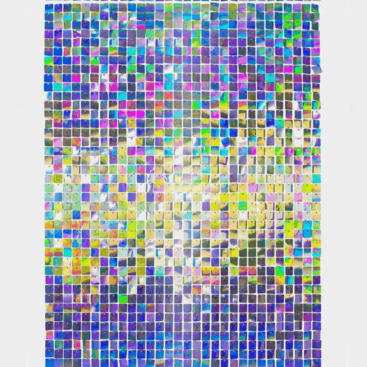 Backdrop wandpanelen set - iriserend - 30 x 30 cm