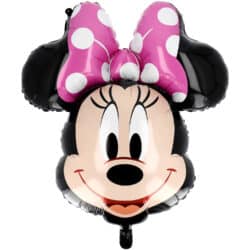 Folieballon hoofd Minnie Mouse - 63 x 69 cm